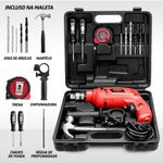 Kit Oficina Mondial Tools Nffi-07m Furadeira-127v-vermelho
