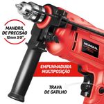 Kit Oficina Mondial Tools Nffi-07m Furadeira-127v-vermelho
