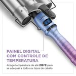 Modelador De Cachos Triondas By Juliette Mondial Azul/rosa MCT-JU-03 Bivolt