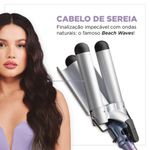 Modelador De Cachos Triondas By Juliette Mondial Azul/rosa MCT-JU-03 Bivolt