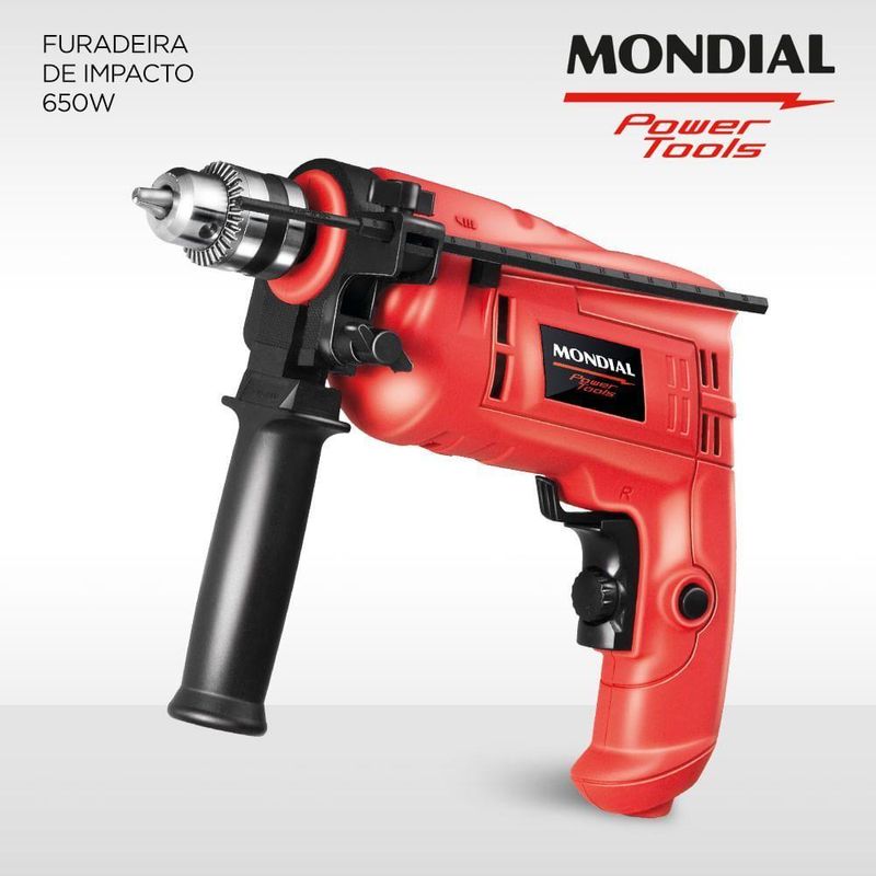 Furadeira De Impacto Mondial Power Tools Nffi-07-127v-vermelho