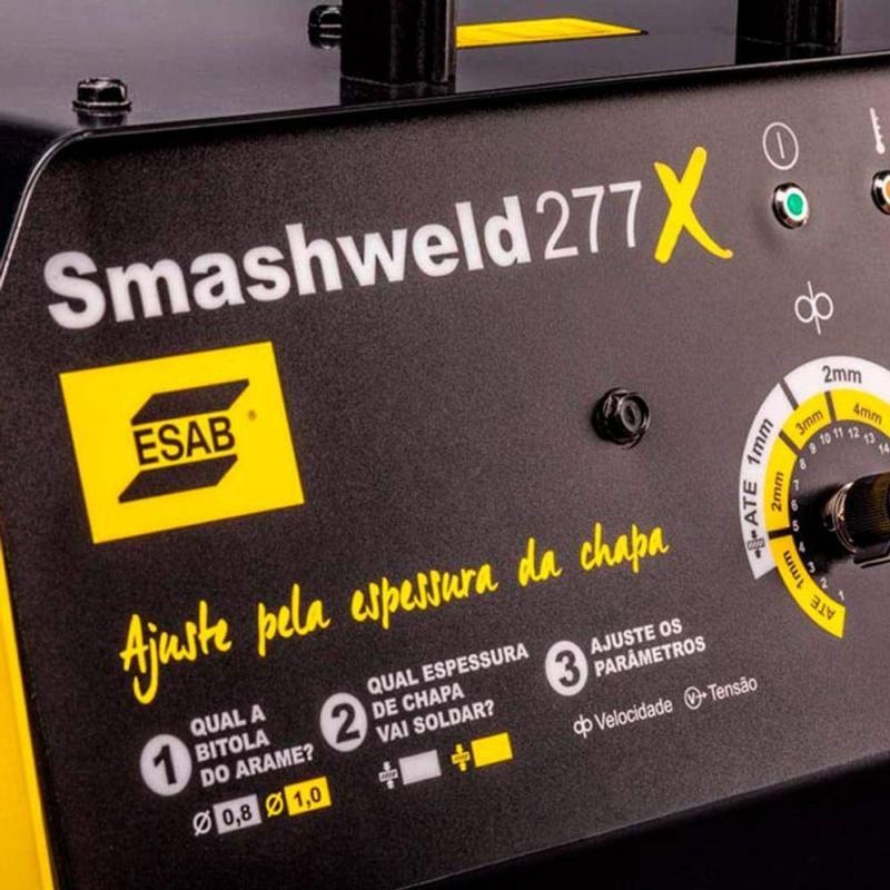 Máquina De Solda Mig/mag Smashweld 277x 250a à 100% 220/380v Esab