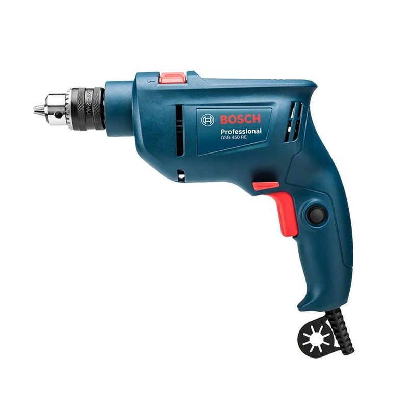 Furadeira Industrial De Impacto 3/8 Pol Com Reversão 450w Gsb 450 Re Bosch 220v