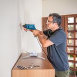 Furadeira Industrial De Impacto 3/8 Pol Com Reversão 450w Gsb 450 Re Bosch 220v