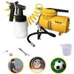 Compressor De Ar Direto 40 Psi 1/4 Hp Com Kit Bivolt Cd12151bk Tekna Bivolt