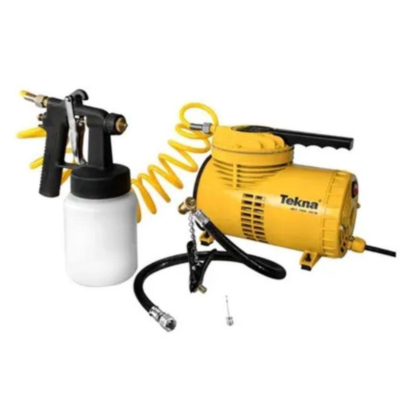 Compressor De Ar Direto 40 Psi 1/4 Hp Com Kit Bivolt Cd12151bk Tekna Bivolt