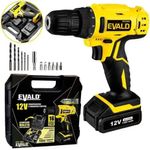 Compressor De Ar 43l 2,5hp 220v Com Parafusadeira 12v Bivolt Com Kit 13 Peças Tekna Evald