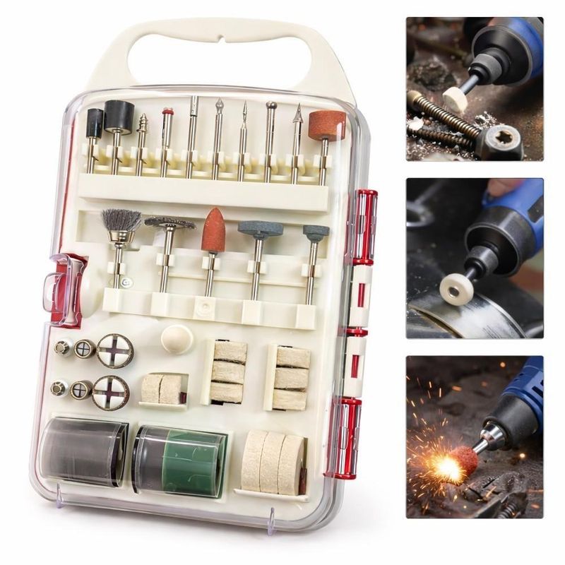 Kit Acessorios Micro Retifica 71 Acessorios Maleta Universal