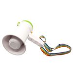 Megafone Amplificador Portatil Mini Gravador De Mao Ajuste Sirene Musical Dobravel A Pilha