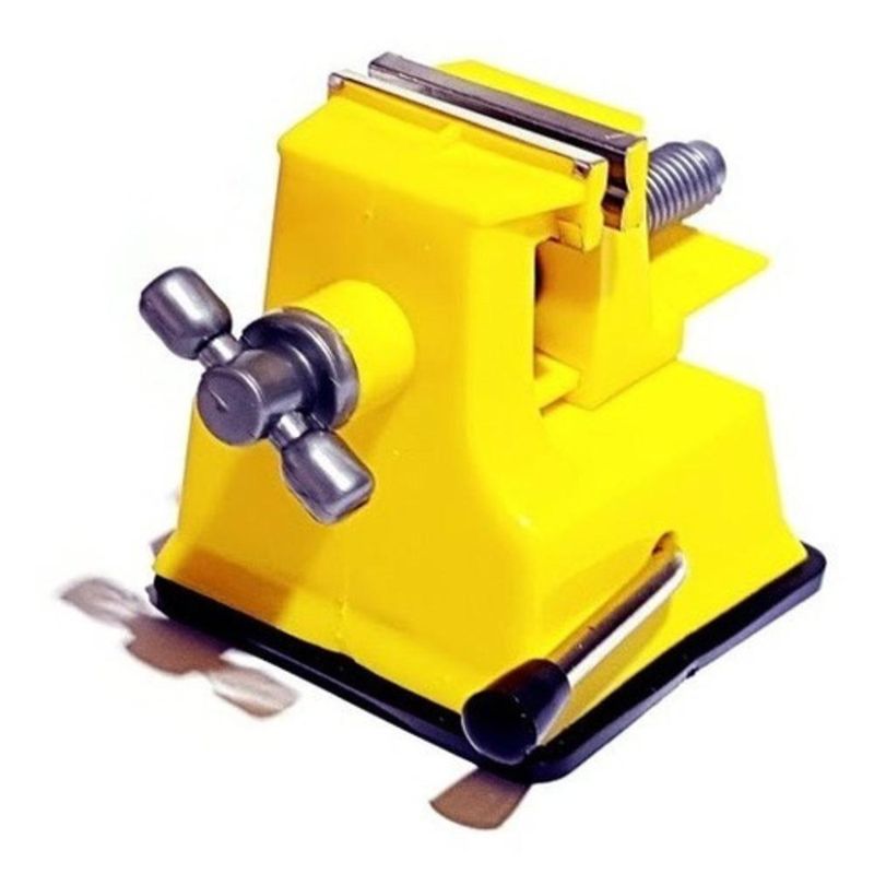 Mini Torno Morsa De Bancada 35mm Com Ventosa Tipo Goot St-80 Completa
