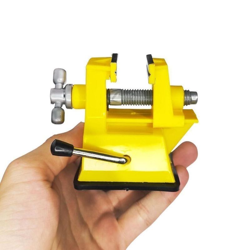 Mini Torno Morsa De Bancada 35mm Com Ventosa Tipo Goot St-80 Completa