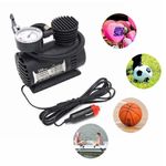 Mini Compressor De Ar Eletrico 12v Portatil Veicular 3 Bicos