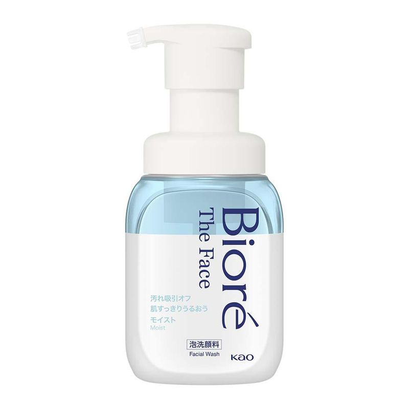 Espuma de limpeza facial bioré - the face moisture