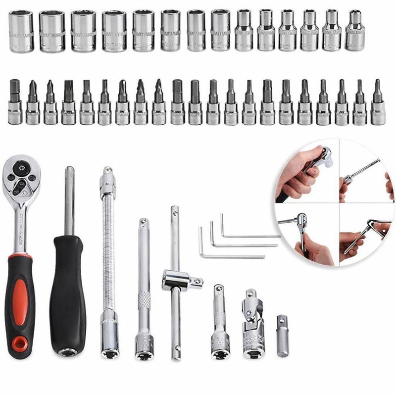 Kit Ferramentas 46 Peças Com Maleta – Versátil, Durável E Profissional