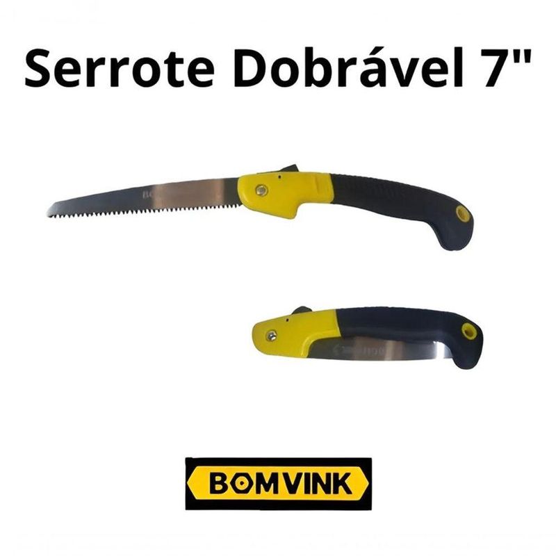 Serrote Dobrável 7 Polegadas Aço Carbono
