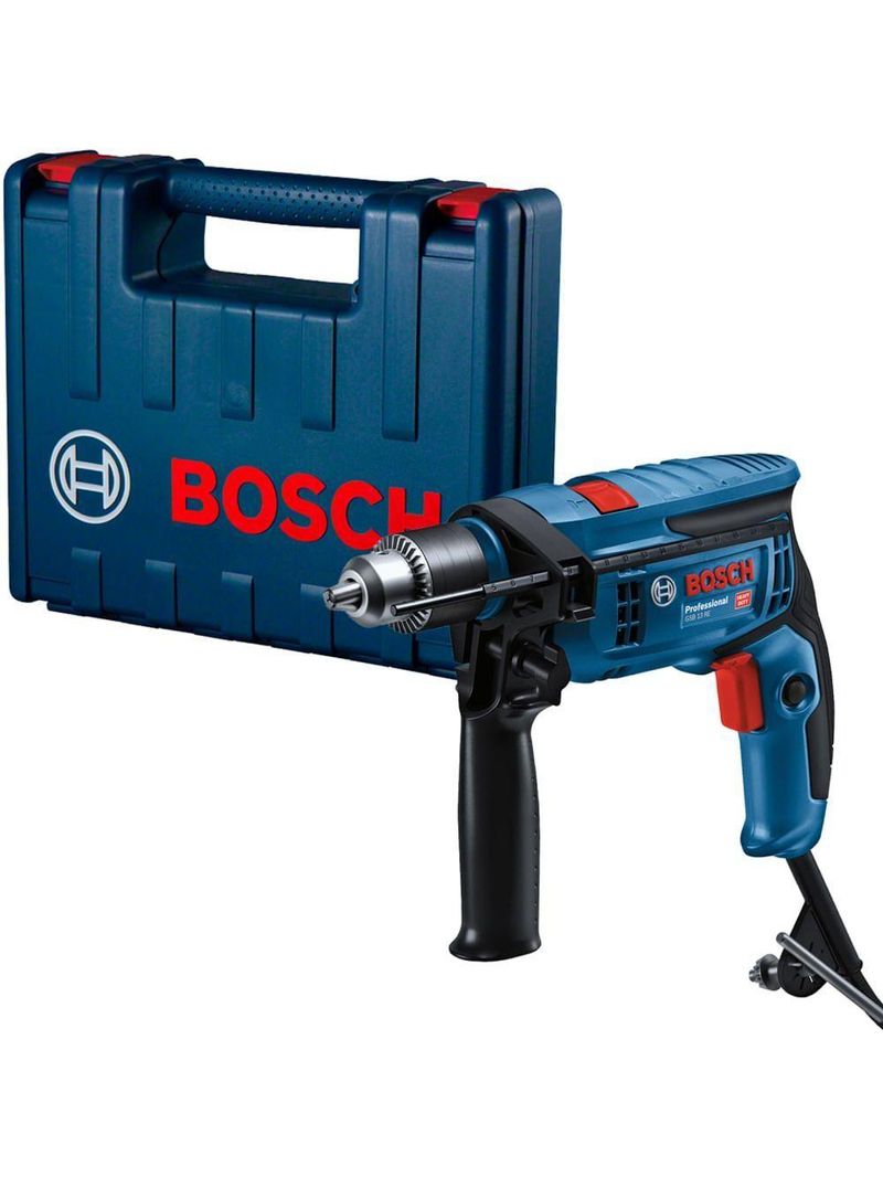 Furadeira De Impacto Gsb 13 Reversível 750 Watts 110 Volts + Maleta - 06012b80d1000 - Bosch