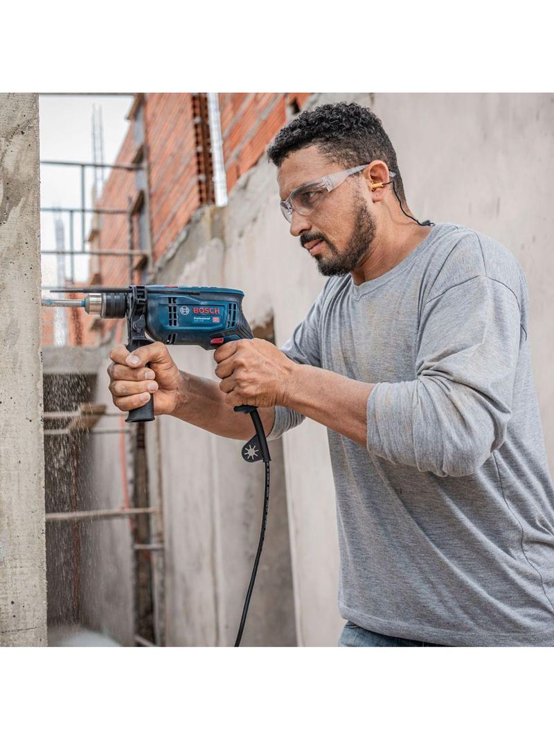 Furadeira De Impacto Gsb 13 Reversível 750 Watts 110 Volts + Maleta - 06012b80d1000 - Bosch