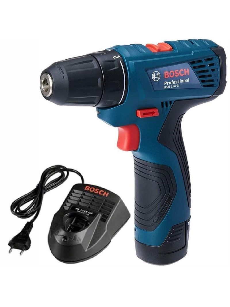 Parafusadeira Furadeira A Bateria 12 Volts Gsr 120-li Com Carregador - 06019g80e1000 - Bosch