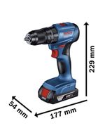 Parafusadeira Furadeira de Impacto 18 Volts 2 Baterias com Maleta + 23 Acessórios Gsb185li Bosch
