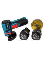 Kit Lixadeira Esmerilhadeira Angular 2 Bateria 12v+20 Discos