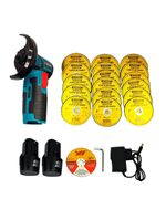 Kit Lixadeira Esmerilhadeira Angular 2 Bateria 12v+20 Discos
