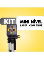 Kit Mini Nível Laser 20m Com Tripé 2 Linhas E Bateria Recarregável