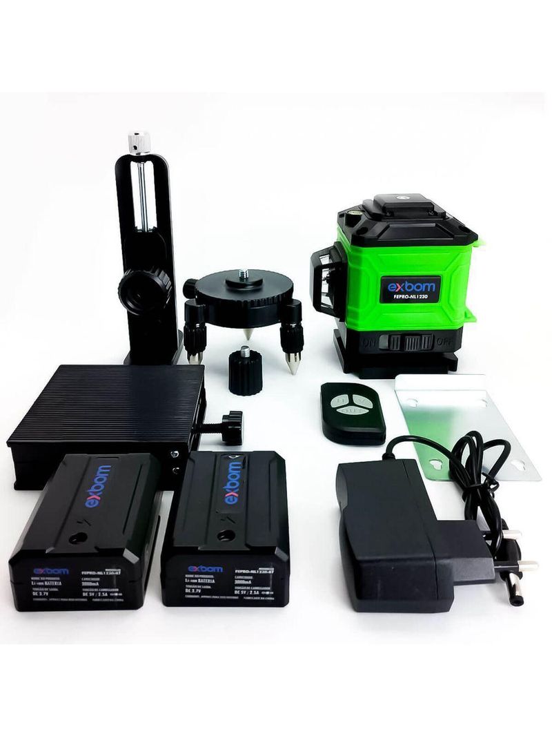 Nivel A Laser 360° 3d 12 Linhas Autonivelante Recarregavel