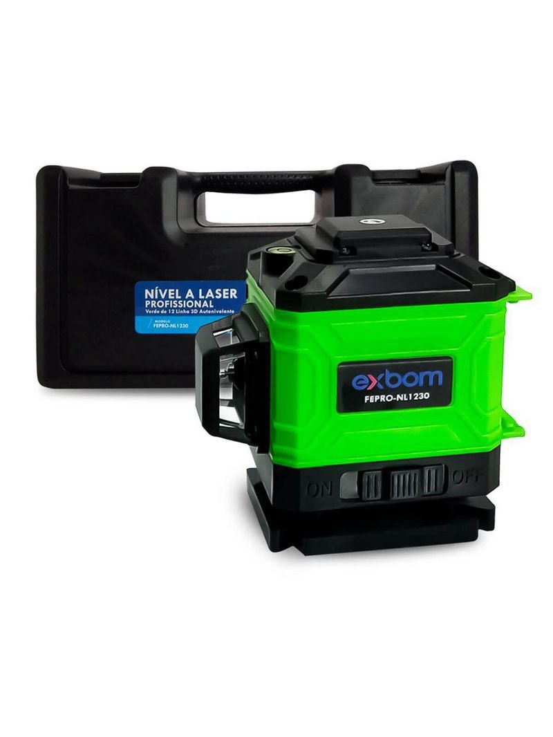 Nivel A Laser 360° 3d 12 Linhas Autonivelante Recarregavel