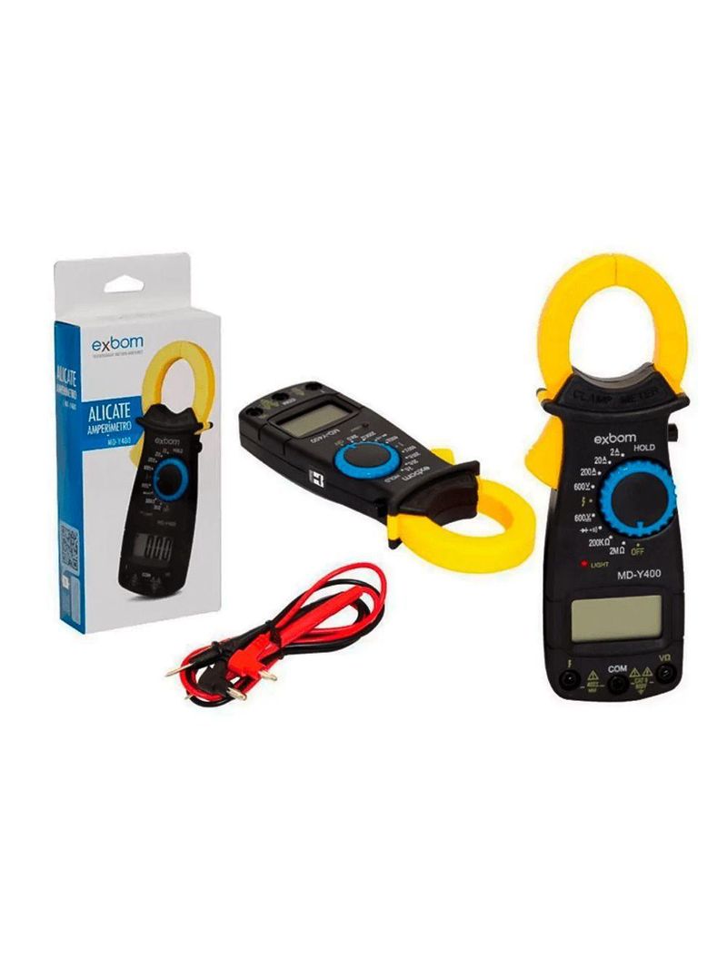 Alicate Amperímetro Digital Exbom Md-y400 200a