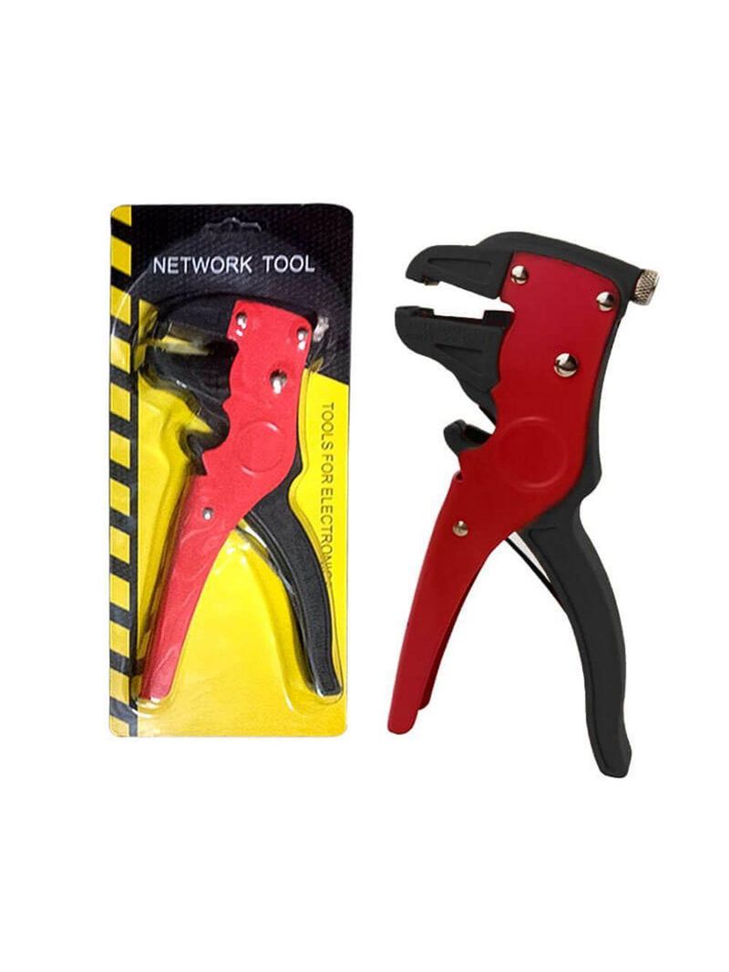 Alicate Para Descascar E Cortar Fios E Cabos Vermelho