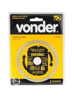 Disco De Corte V2 110 X 20mm Para Construção - Vonder
