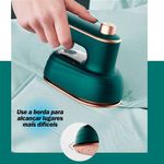 Mini Ferro de Passar Roupa Portátil a Vapor Grupo Shopmix Giratório 25W 50ML Verde 220V