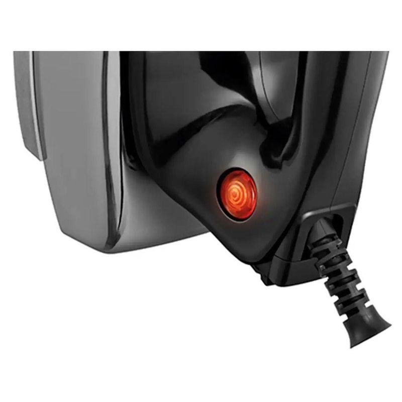 Ferro a Seco Mondial FS-01-BI 1250W Base de Alumínio Polido Preto 110V