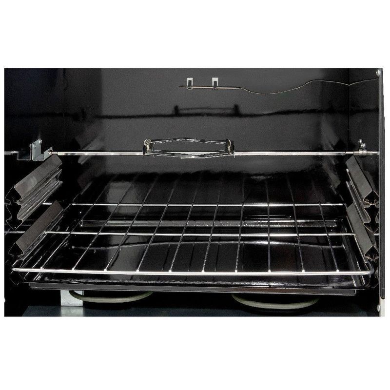 Forno Elétrico Bancada Smart 60s Com Espeto Giratório Fogatti Preto 110v