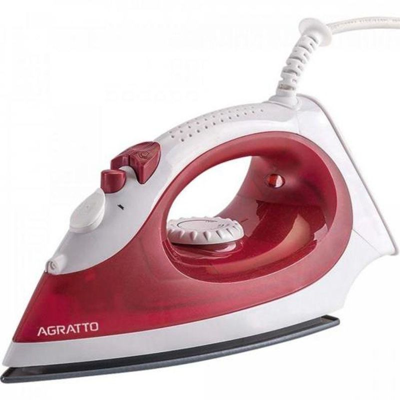 Ferro a Vapor Agratto Bravo FC 01 1250W Base Cerâmica Vermelho 110V