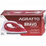 Ferro a Vapor Agratto Bravo FC 01 1250W Base Cerâmica Vermelho 110V