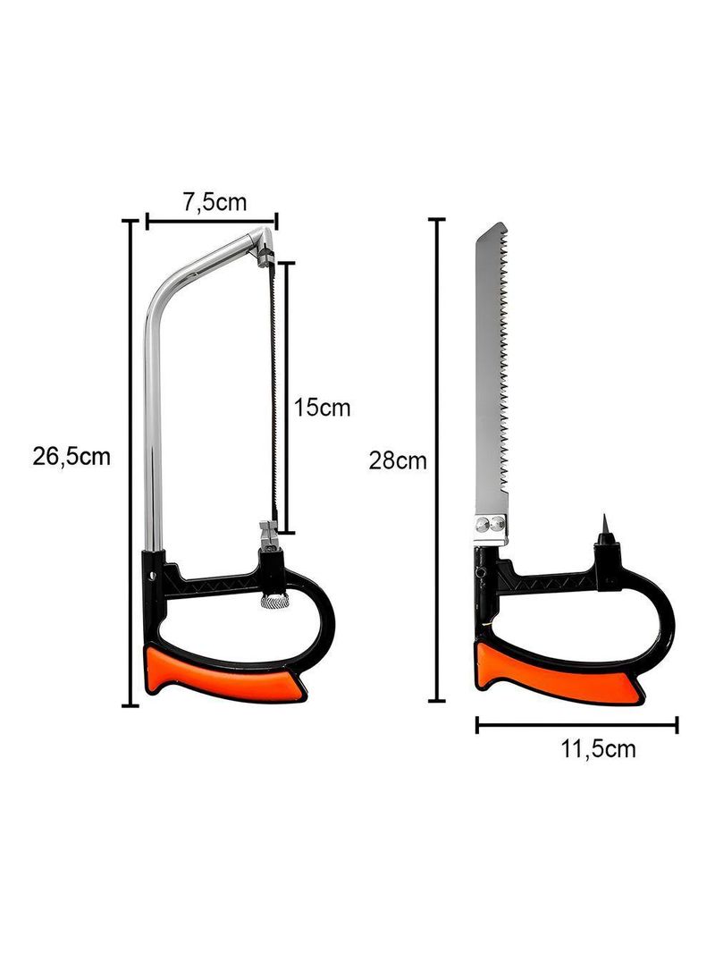 Kit Ferramentas Peças Arco De Serra Serrote Reparos - Arco De Serra Multifuncional Portátil