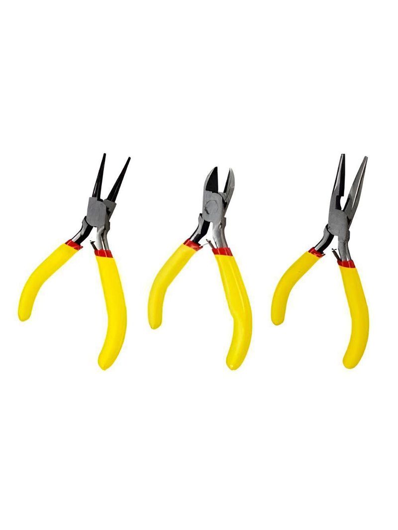 Conjunto De Alicates Elétricos Precisão, E Durabilidade Para Profissionais E Diy - Kit 3 Alicates