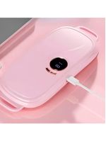 Massageador Térmico Abdominal Com Vibração – Alívio Para Menstrual E Dor Lombar Recarregável branco