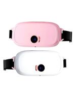 Massageador Térmico Abdominal Com Vibração – Alívio Para Menstrual E Dor Lombar Recarregável branco