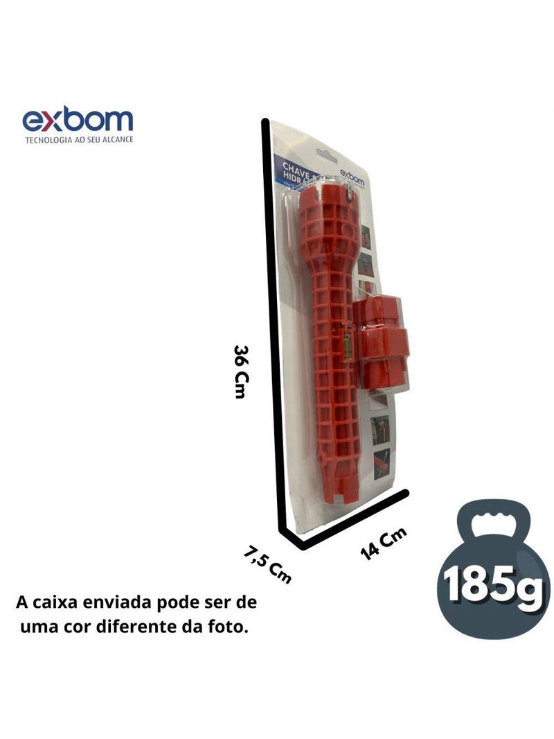 Chave Hidráulica Multifuncional 8 Em 1 Exbom Chm801