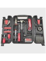 Kit De Ferramentas Completa 142 Peças Maleta Chaves Martelo Soquetes Jogo Multiuso Manuais