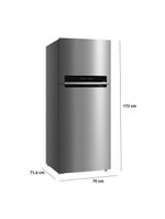 Geladeira midea frost free duplex md-rt611evk013, 473 litros inox com tecnologia inverter e painel touch – flexi-volt