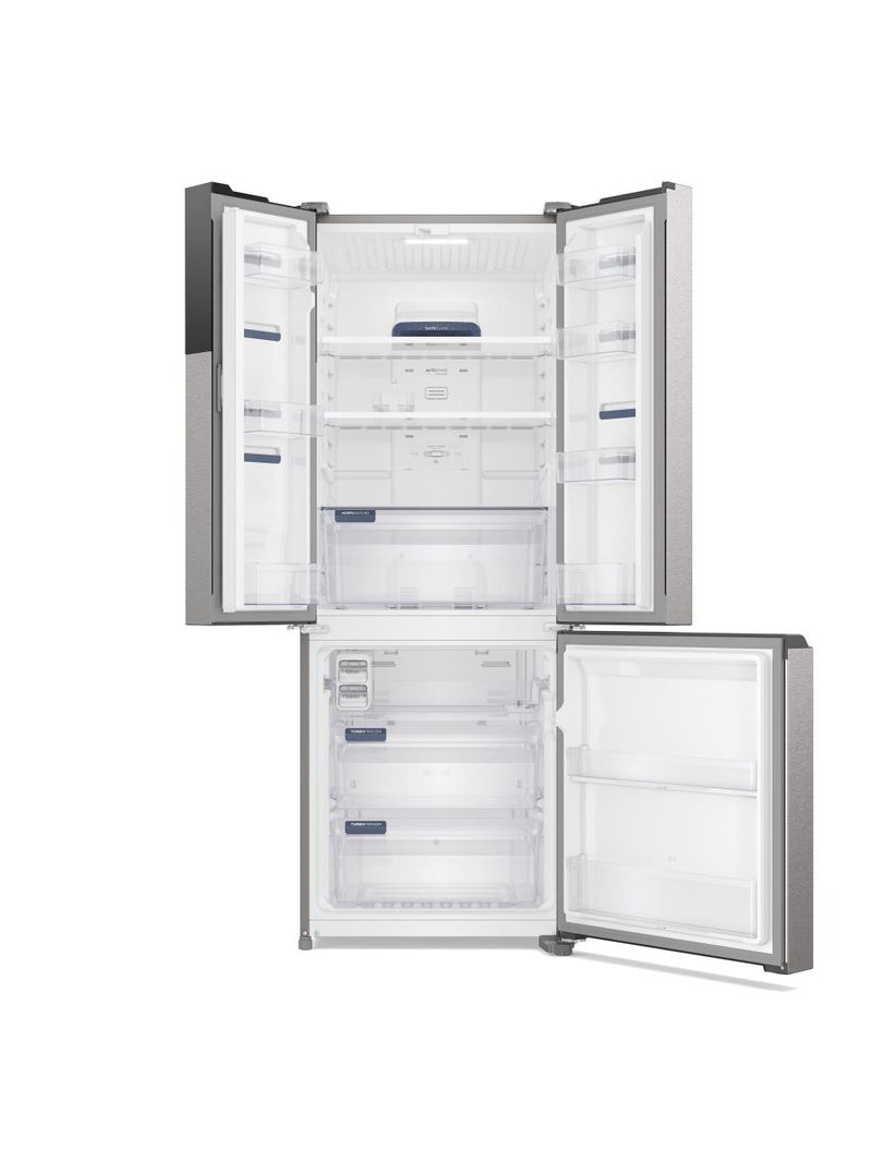 Geladeira electrolux im7s frost free inverter efficient autosense 3 portas inox look 480l
