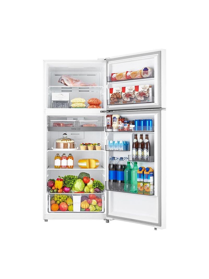 Geladeira midea frost free duplex md-rt611evk013, 473 litros branca com tecnologia inverter e painel touch – flexi-volt