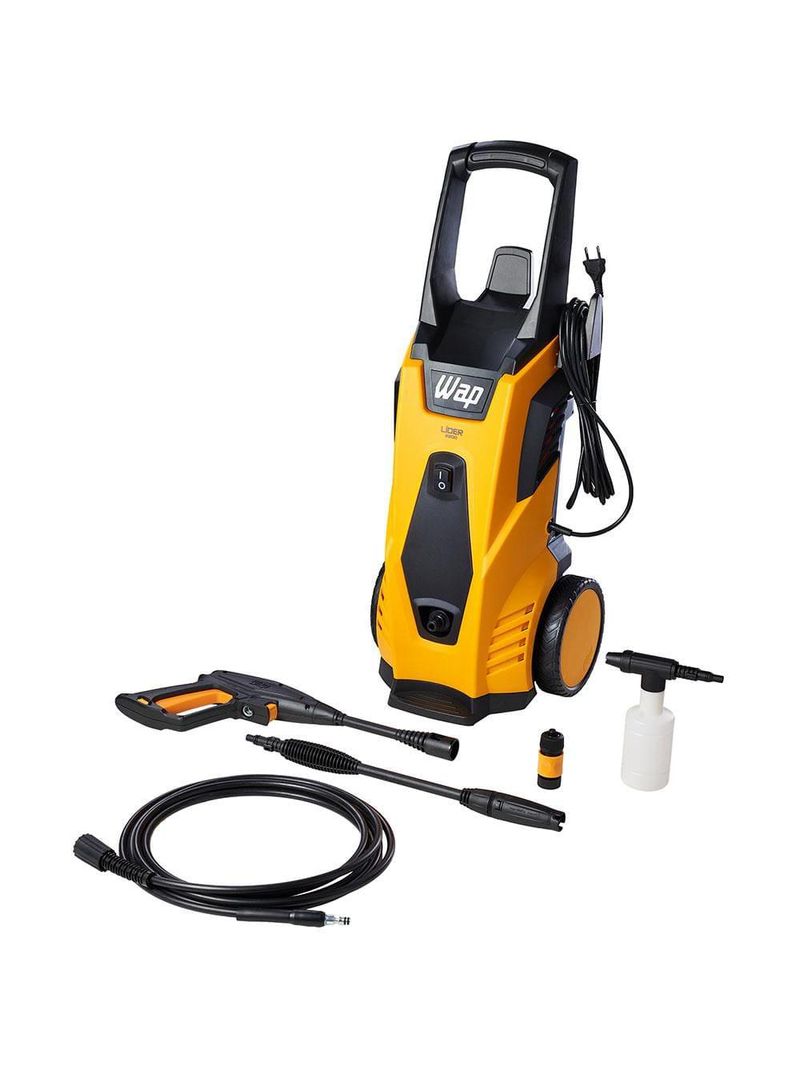 Lavadora de alta pressão wap líder 2200 com 1800psi, trava de segurança, jato de Água leque e concentrado aplicador de detergente e sistema stop total