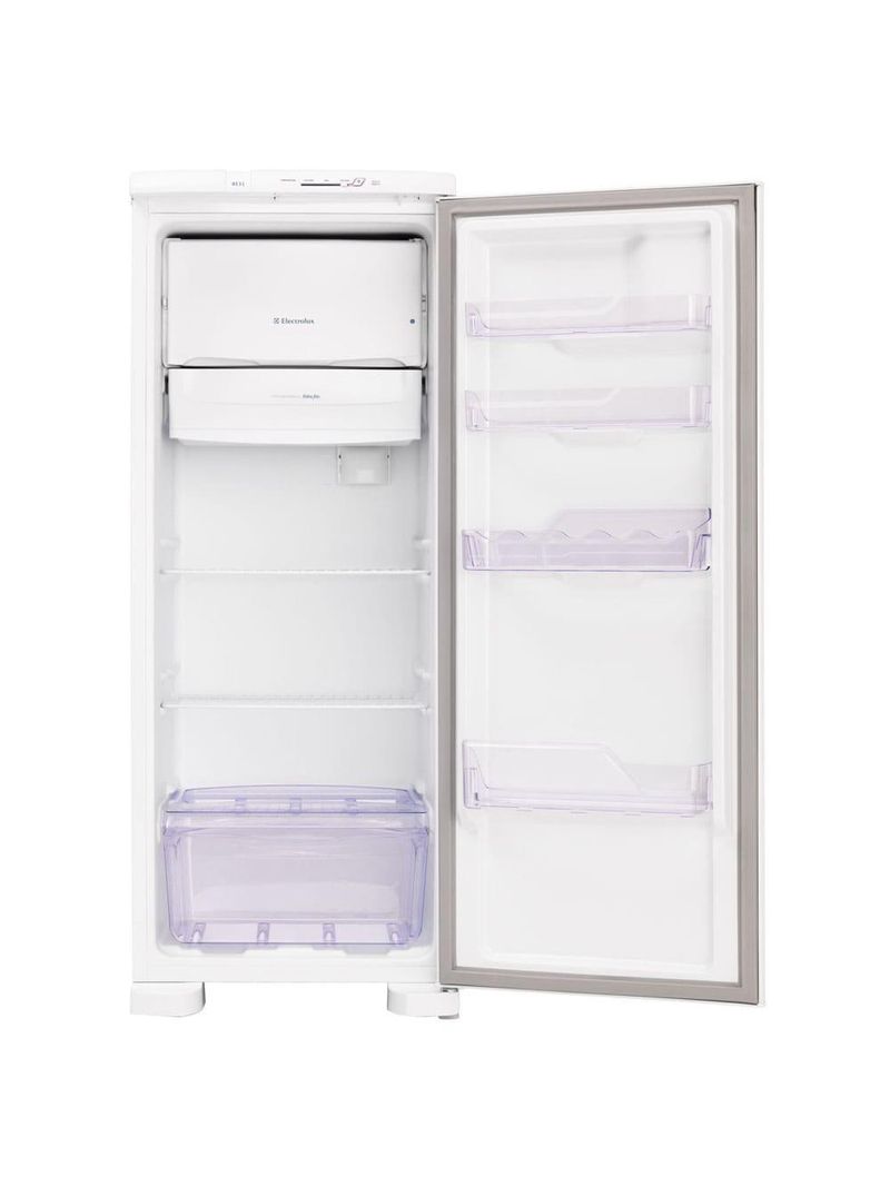 Geladeira electrolux degelo prático re31 com controle de temperatura 240l - branca