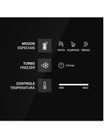 Geladeira brastemp duplex brm55fb frost free com painel click black e turbo freezer 463l – branca
