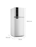 Geladeira brastemp duplex brm55fb frost free com painel click black e turbo freezer 463l – branca