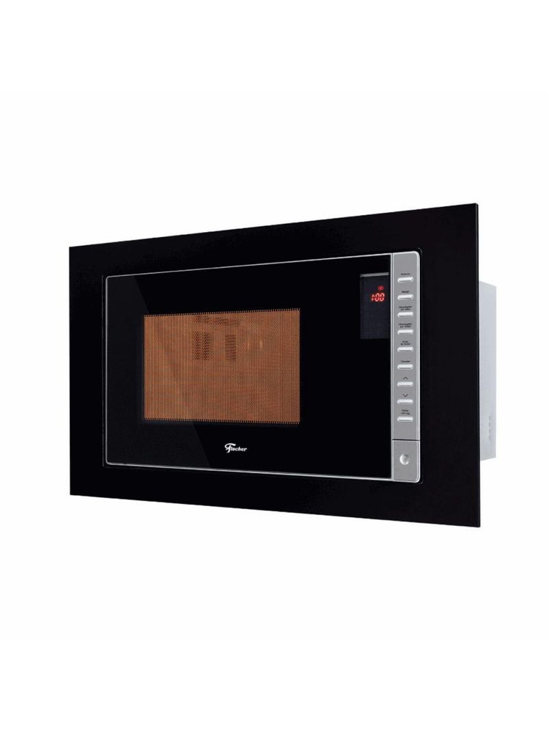 Micro-ondas Fischer Fit Line Embutir 25l Moldura Preta 110V Com Função Descongelar 34915(98445)